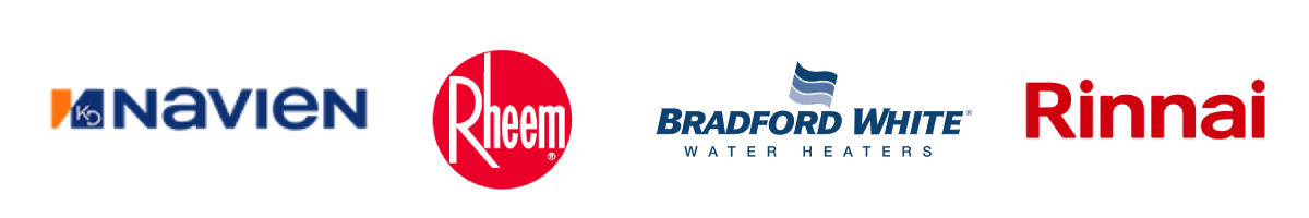 navien rheem bradford & white rinnai logos