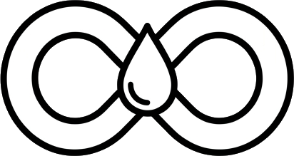infinity water drop icon